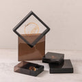Clear Pvc Sleeve Window Paper Folding Drawer Jewelry Box With Paper Insert