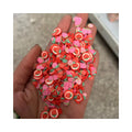 Popular Sale 3D Strawberry Fruit Clay Slices Sticker Fancy Nail Art Polymer Clay Sprinkles for Nail Art Slime Filler Decor