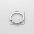Keychain Key Rings Jewelry Keychain for Women 2025 Silver/Golden Black/White Metal Galvanized Flat Split Rings Keyring