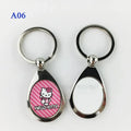 A06 Hot Sale Sublimation DIY Printing Metal Blank Keychain