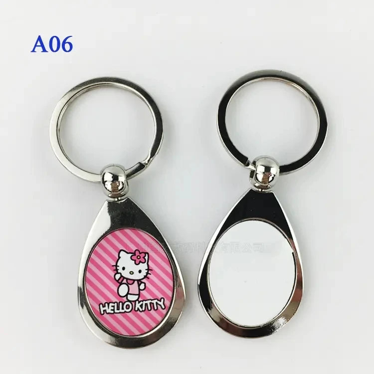 A06 Hot Sale Sublimation DIY Printing Metal Blank Keychain