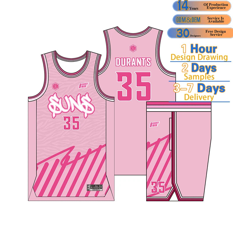 Unisex Professional Quality Basketball Jersey ODM Custom 100% Polyester Breathable Sportswear Set for Men Basketball Wear