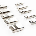 BMZ 316L Stainless Steel Multi Size Leather Secure Clasp Good Price Best Sell Simply Stainless Flat Clasp