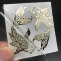 Foil Stickers Custom Print Transparent Gold LOGO Label Adhesive PP PVC Waterproof Beverage CMYK Customized Size Customized Logo