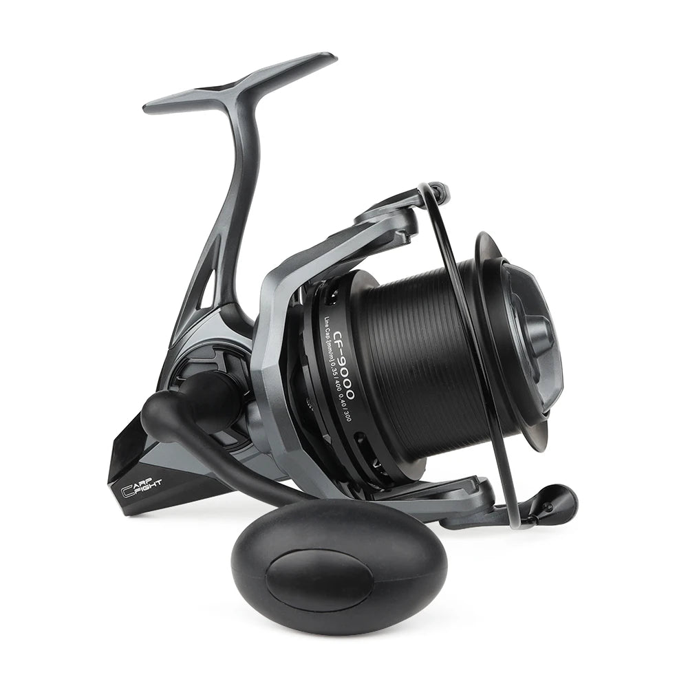 W.P.E CF 9000/9000T 4.4:1 High Speed Metal Spool Spinning Reel 9+1 BBs Carp Spining Fishing Reels MegaBDM