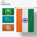 Factory Directly Low Price High Quality 3x5 ft 100D Polyester Custom Design 90X150CM Screen Printing India Flag