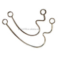 Factory Supply Bag Accessories 150x4.8mm 200x4.8mm Irregular Shaped Metal Bag Handle