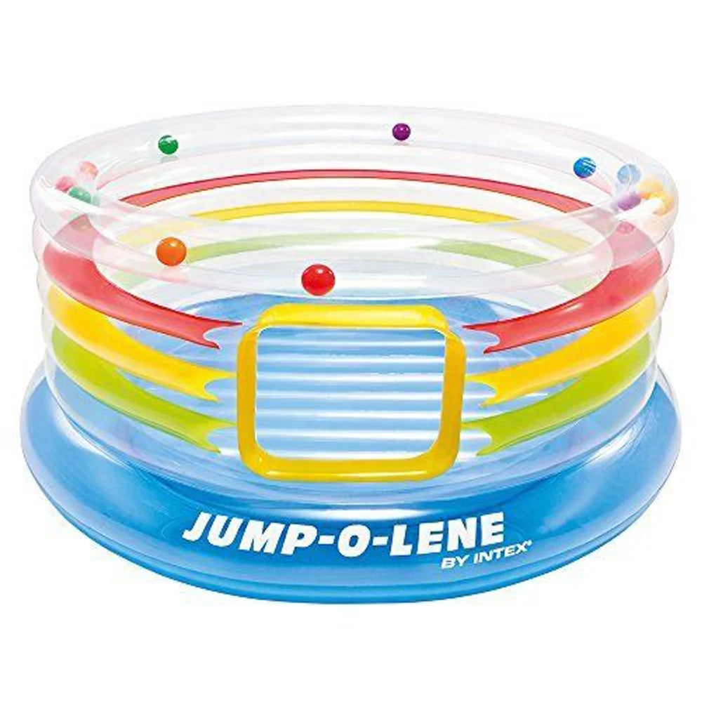 Intex 48264 Jump-O-Lene Inflatable Children Jumping Bounce Transparent Ring Toys