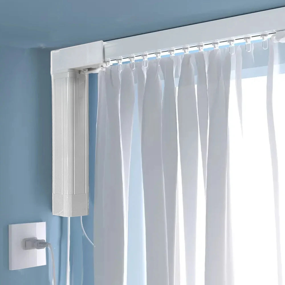 Tuya DIY Smart Curtain Kit Wifi Curtain Motor Remote Control Electric Track Accessories Free Splicing Living Room Application