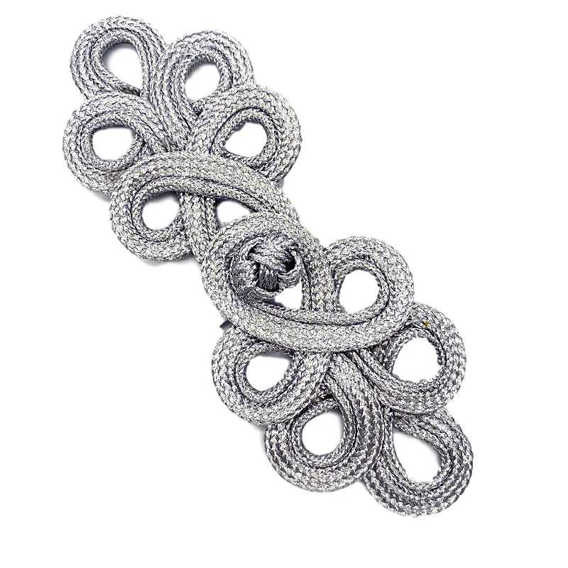 Fashion Handmade Chinese Knot Buttons for Children's Dresses Cloth Material Washable Mesh Decoration Tailor Use Trimming