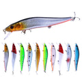 Sinking Minnow Fishing Lures With Feather Hook Artificial Hard Bait for Bass
