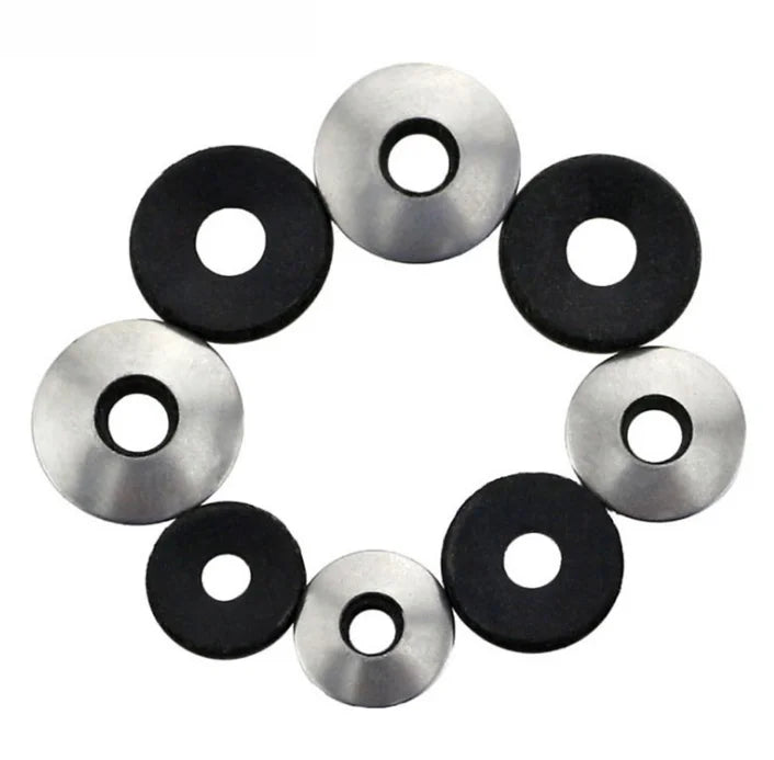 304 Stainless Steel Dust-Proof Waterproof Ring Shim Rubber Seal Conjoined Gasket EPDM Composite Washers GB Standard Plain Finish