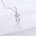 Vintage Star of David Menorah Pendant Stainless Steel Necklace Fashion Jewelry Necklaces for Woman
