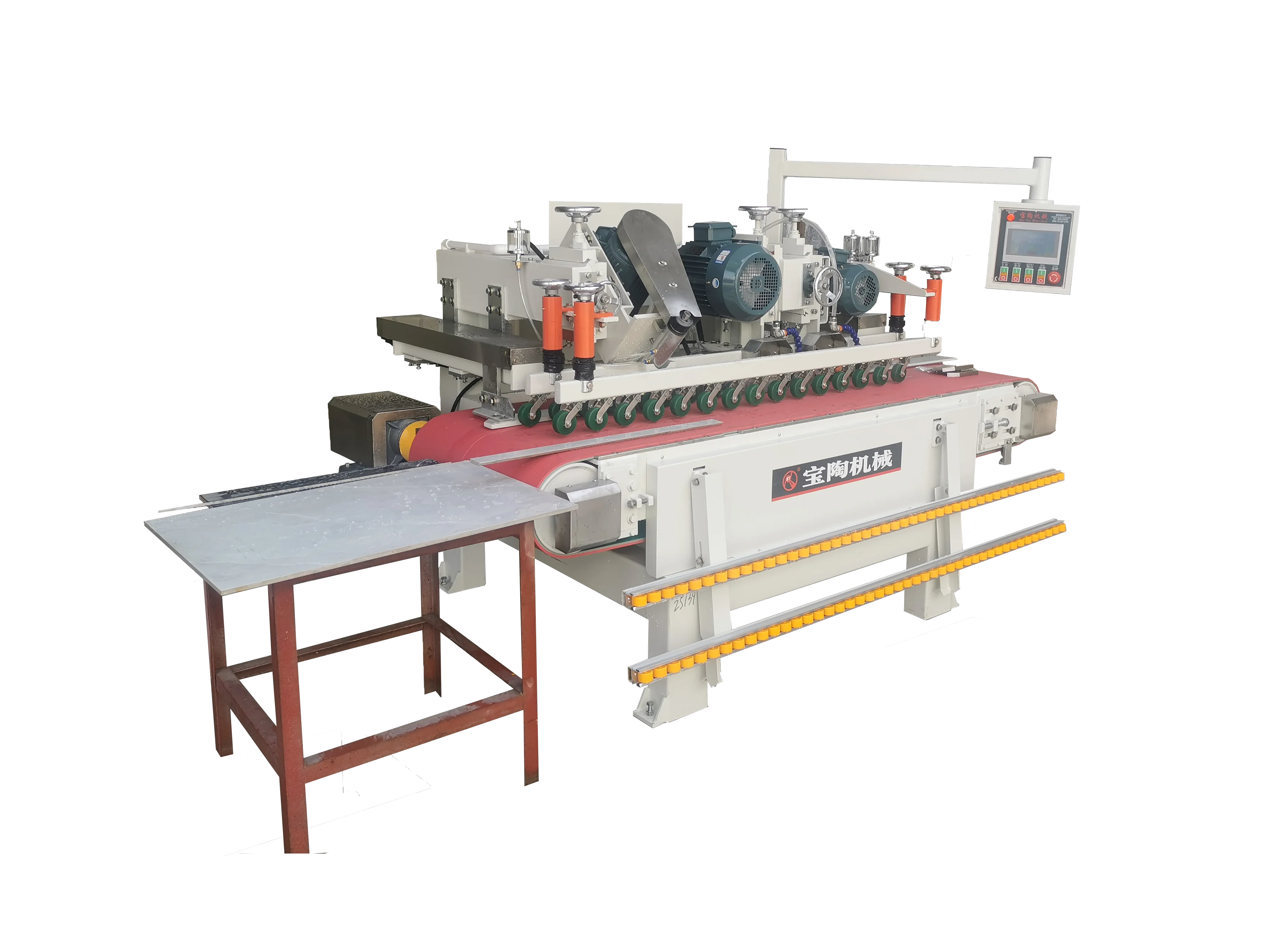 BAOTAO PLC-controlled Automatic Front Back Knife Multi-function Stone Cutting Machine for Construction Use 380V High Safety
