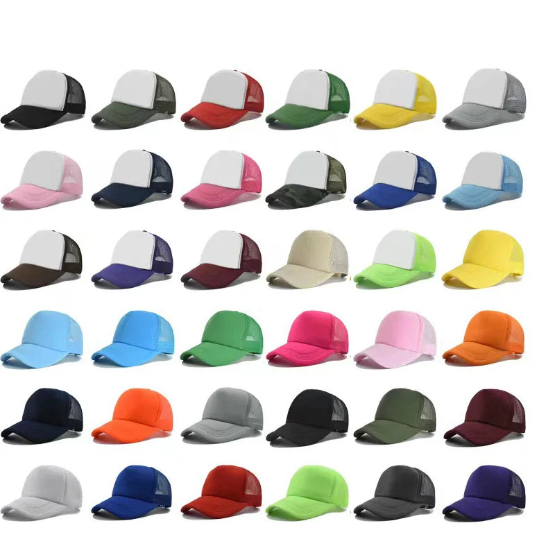 Vintage Snapback Plain 5-Panel Sporty Baseball Cap Fitted Sports Truck Hat Custom Logo Polyester/Cotton Canvas for Men