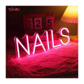 Winbo ODM/OEM Personalized Heart Mirror Neon Led Illuminated Sign Letter Led Light Nails Neon Sign Custom