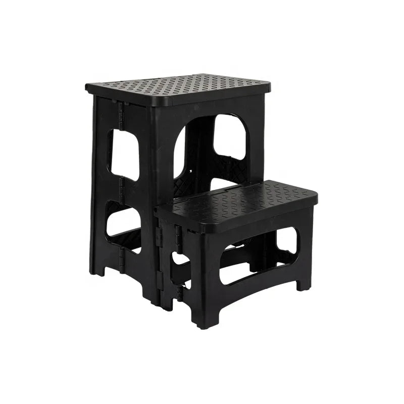 ICEGALAX Non-slip Collapsible Stools for Outdoor Spa Bathtub Swimming Pool Foldable 2-steps Stool Stable Multifunctional