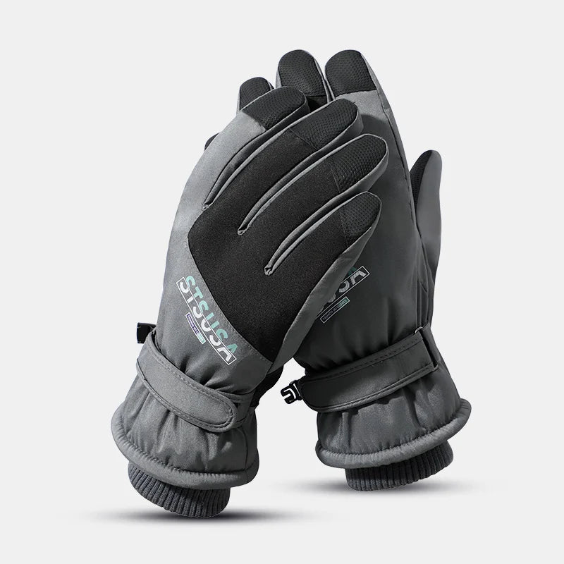 Thermal Touch Screen Full Finger Gloves Thicken Ski Outdoor Sports Winter Gloves for Men
