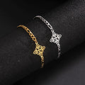 Myshape Witchcraft Witch Knot Charm Bracelet for Women Men Stainless Steel Figaro Chain Bracelets Amulet Paganism Jewelry Gift