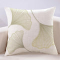 YongHo Modern Wholesale Polyester Leaf Pattern Removable & Washable Modern Simplicity Design Square Throw Pillows