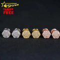 Cheapest Earring Hip Hop Jewelry Gold Plated 925 Sterling Silver Iced Out VVS Diamond Moissanite Screw Stud Earrings