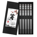 Personalized Metal Chopsticks Reusable Multicolor Stainless Steel Dishwasher Safe Square Lightweight Minimalism Chop Sticks