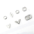 Stainless Steel V-shaped Hollowed Geometry Design Personality Trend Pendant Necklace Bracelet Waist Chain DIY Taige Jewelry