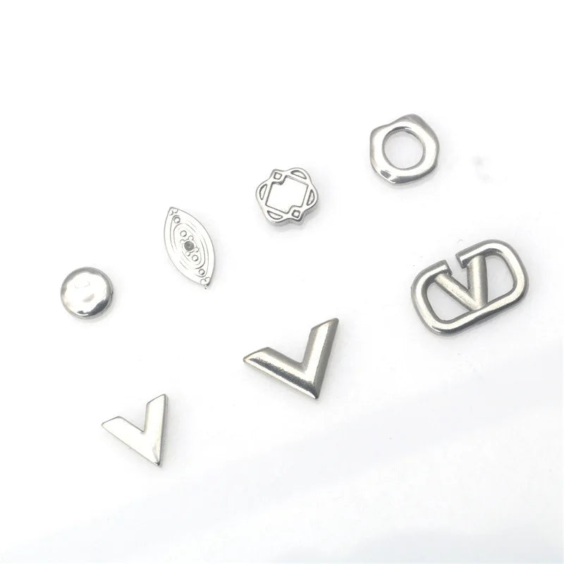 Stainless Steel V-shaped Hollowed Geometry Design Personality Trend Pendant Necklace Bracelet Waist Chain DIY Taige Jewelry