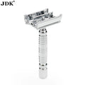 JDK 1PC Butterfly Safety Razor Double Edge Blade Shaver Metal Handle