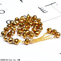 STOCK 33 Beads 10mm Islamic Prayer Bead Rosary Glass Tasbeeh Muslim Prayer Bead Muslim Glass Prayer Beads