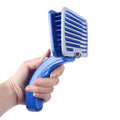 Large Eco-Friendly Pet Dog Grooming Tools Self Cleaning Slicker Professional Hair Fur Shedding Comb with Handle