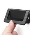 Oukali Modern Fashion Furniture Drawer Cabinet Pull Handle Kitchen Dresser Black 64mm Hidden Pulls Zinc Handles