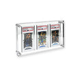 Trading Card Display Acrylic Frame Clear Wall-Mounted Holder for Graded Sports Cards Trading Card Rack