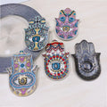 Nordic Dazzling Eye Tray Ceramic Coasters Decorative Evil Eyes  Jewelry Storage Tray