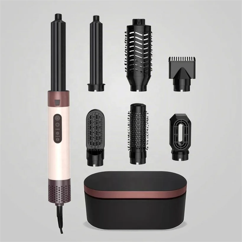 Japanese Hair Dryer Brush 5 in 1 Hair Care and Styling Appliances Combo Automatic Curling Iron Wrap Styler Dryer HS 05 08