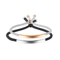 New Simple Designer Adjustable Stainless Steel Gold Friendship Braided Rope Bracelet Jewelry