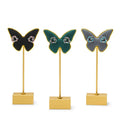 Luxury Jewellery Showcase Colorful Butterfly Shape Metal Jewelry Earrings Display Stand for Jewelry showcase
