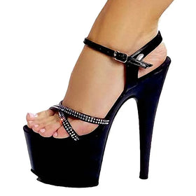 Super High Heel Pole Dance Stripper Thin Heel 17 cm Club High Heels Summer Women's Large Sandals