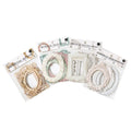 10 Pieces/Pack Border Decorative Paper Collage Card Romantic Hand Account DIY Material Decoration Base 6 Options