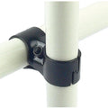 HJ-6 Black Electrophoresis SPCC Metal Pipe Joint in 2.3mm Thickness for OD 28mm Plastic Coating Pipe