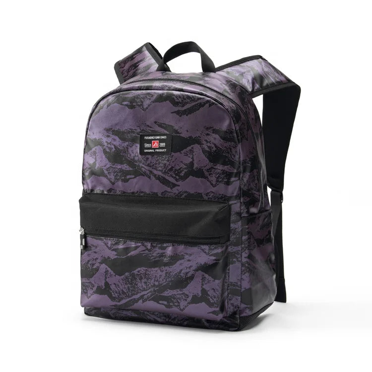600D Polyester Camouflage Casual Sports Backpacks Custom Logo Lightweight Travel Backpack with USB Student School Bags