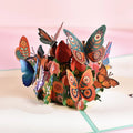 Beautiful 3D Pop up Flying Butterfly Greeting Card Handmade Message Cards With Blank Envelop