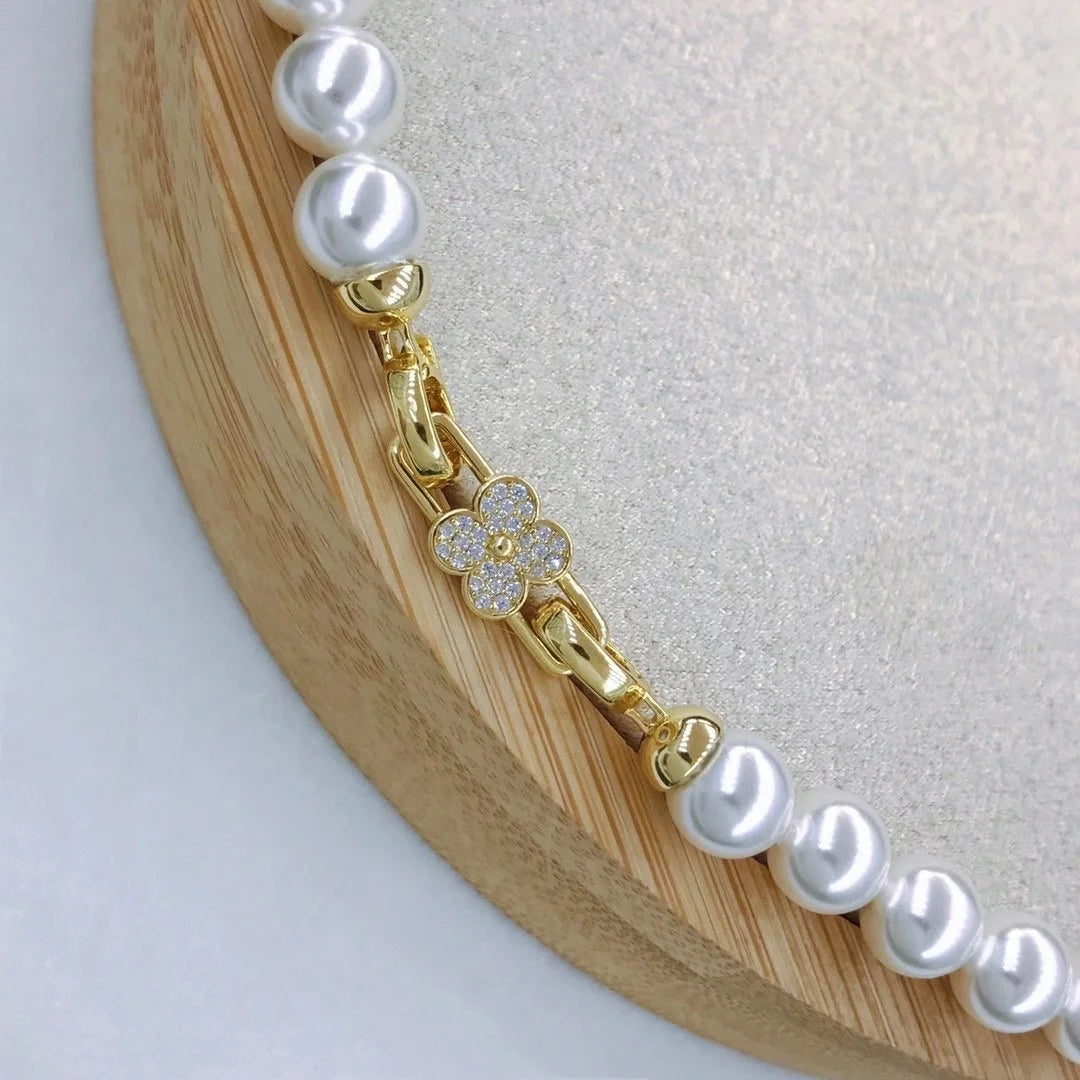 C169 925 Sterling Silver 18K Gold Plated Pearl Clasp for Jewelry Wholesale Metal Cord Ends Clasp Necklace or Bracelet Clasp