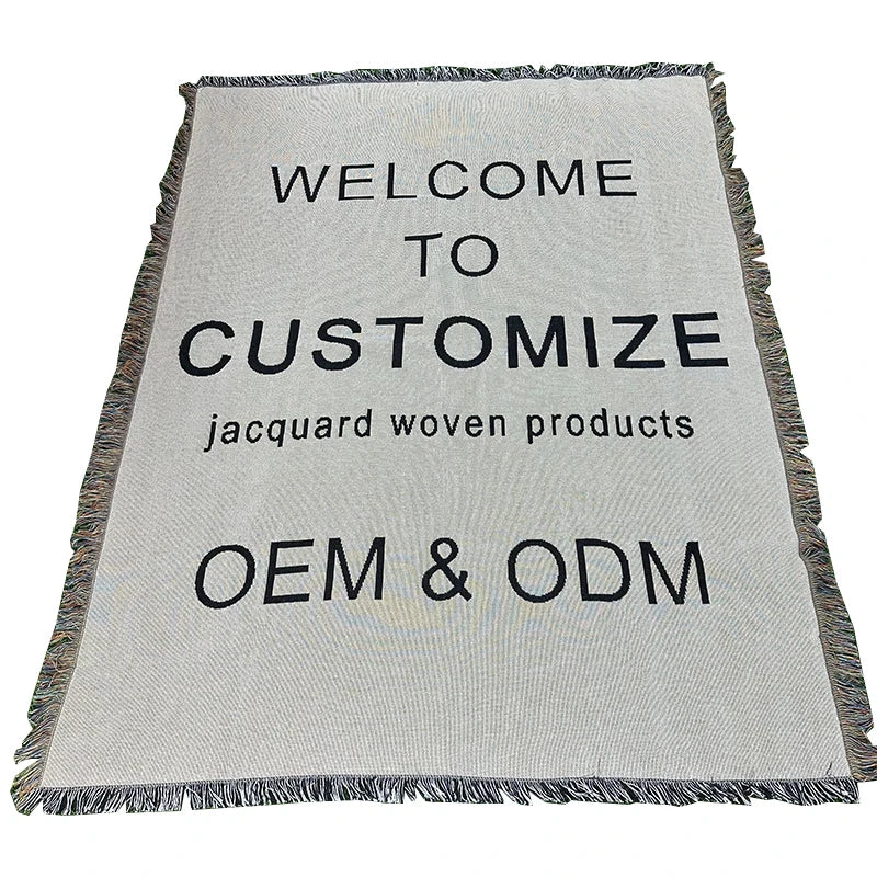 Manufacturer Quick Customization Tapestry Throw Blanket Custom Woven Tapestry Blanket