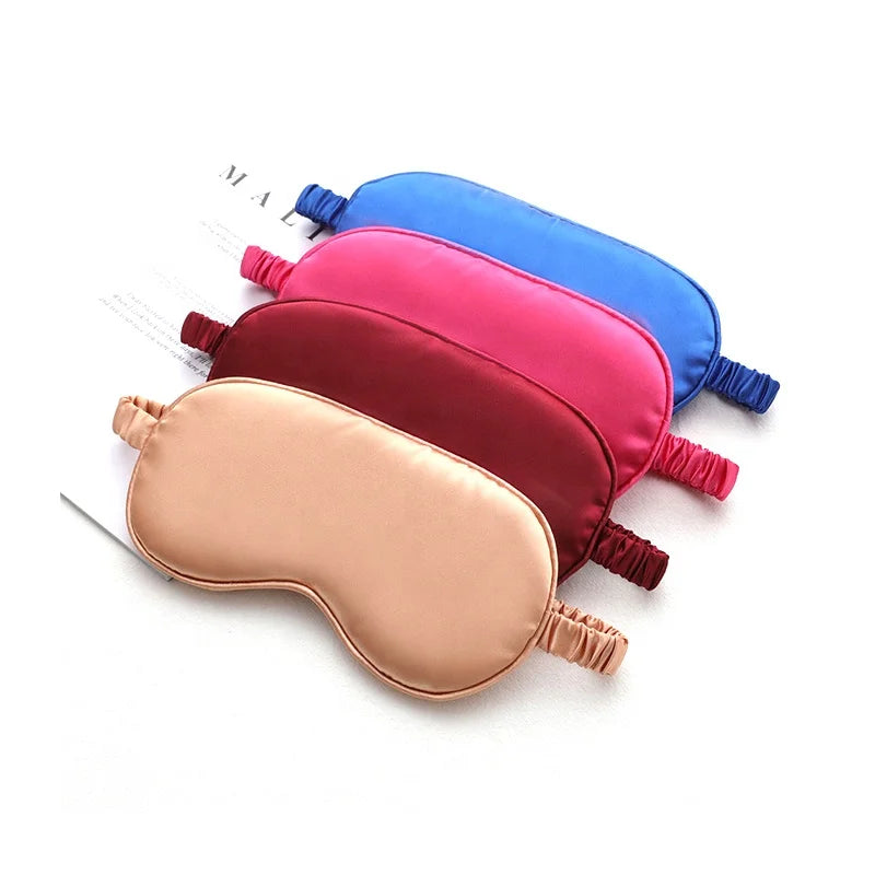 Wholesale Washable Reusable Breathable Silk Eye Cover Travel Sleep Eye Mask