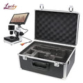 Custom Aluminum Tool Case Portable Microscope Storage Aluminum Case Aluminum Carrying Case With Foam Padding