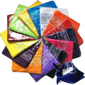 Cheap Fashion Printed Paisley Square Bandanas for Men Women 100% Cotton Breathable 55x55cm Multifunction Four Seasons Use