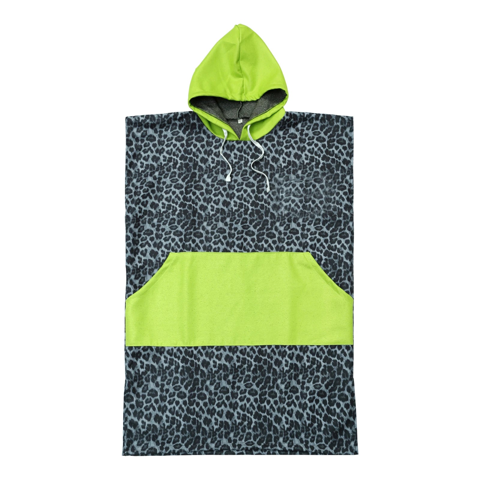 Wearable Embroidered Hooded Towel Blanket for Men and Women High Quality Microfiber Sports Poncho with Pockets and Sleeves