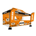 3x6 Custom Folding Pop Tent Outdoor Events Waterproof Canopy Gazebo 10x20 Heavy Duty Aluminum Alloy Frame Glass Wall UV MegaBDM