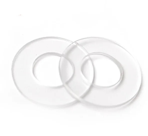 Customized Flat Clear Plastic Washers Transparent Soft Hard PVC Washers